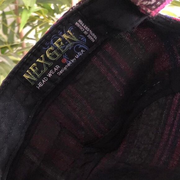 Y2K Boho Kitschy Gypsy Hippie Aztec Western Beaded cross cadet military cap hat main image 4